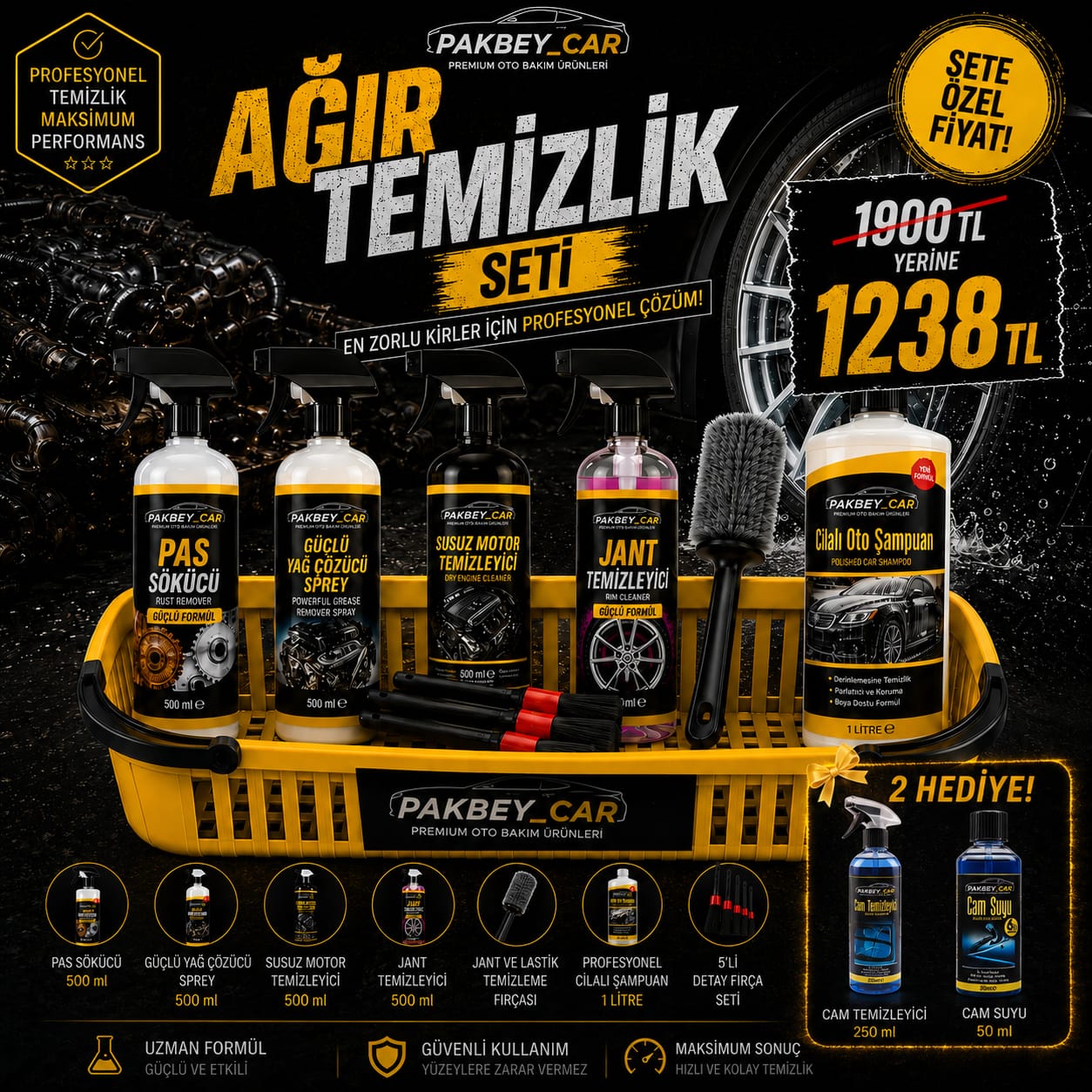 AĞIR TEMİZLİK SETİ (HEDİYELİ)