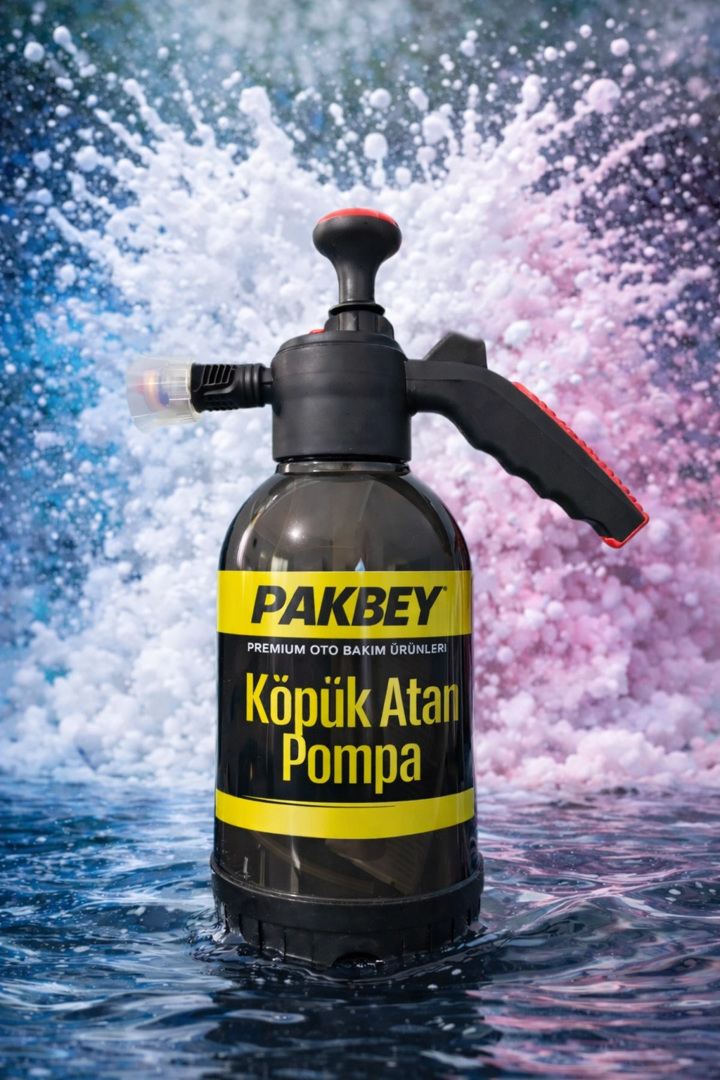 PEMBE OTO ŞAMPUAN VE KÖPÜK ATAN POMPA SETİ