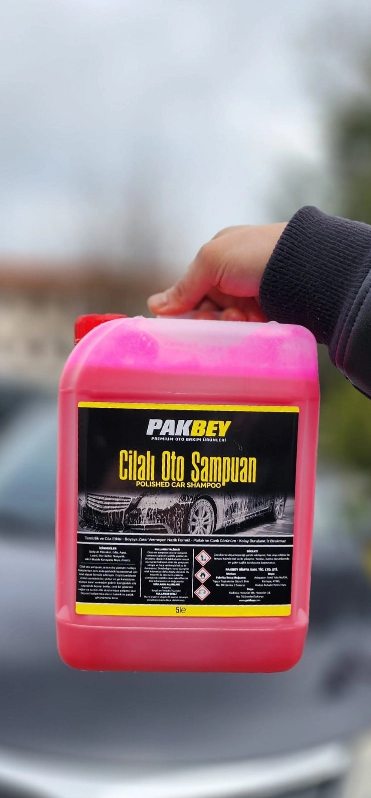 PEMBE KÖPÜK OTO ŞAMPUAN 5 LİTRE