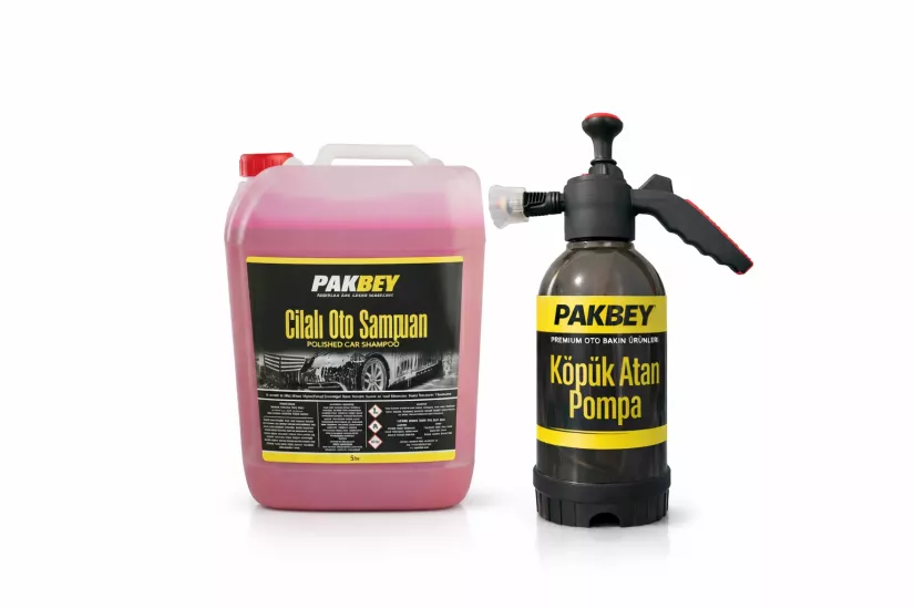 PEMBE OTO ŞAMPUAN VE KÖPÜK ATAN POMPA