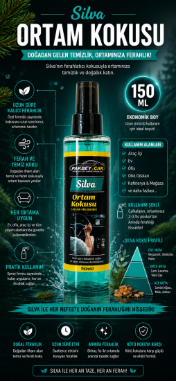 Pakbey Car Silva Ortam Kokusu 150 ml