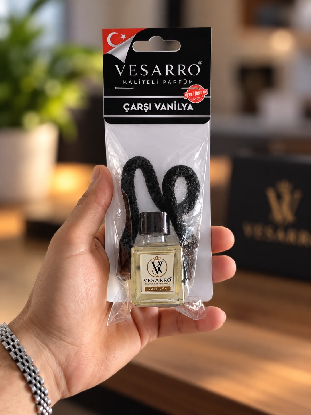 3 ay kalıcı 35ml Vesarro Asma Oto koku Vanilya